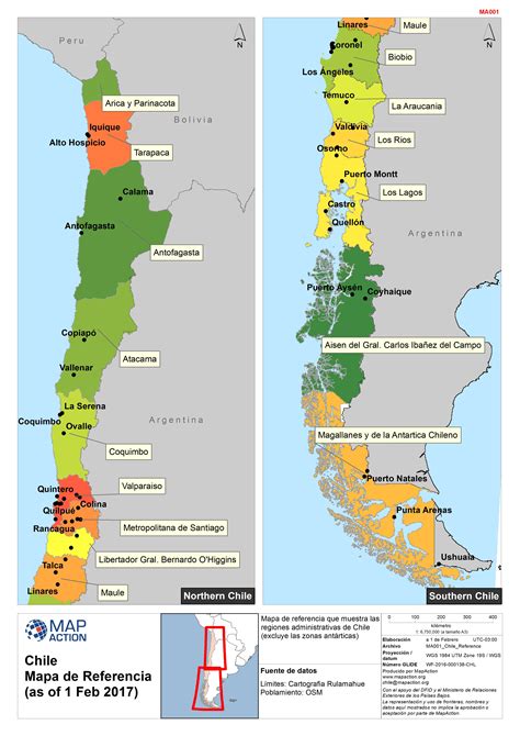 Mapa De Chile Y Sus Regiones Mxedusa
