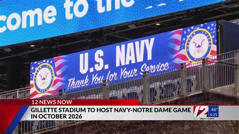 Gillette Stadium To Host 2026 Navy Notre Dame Matchup