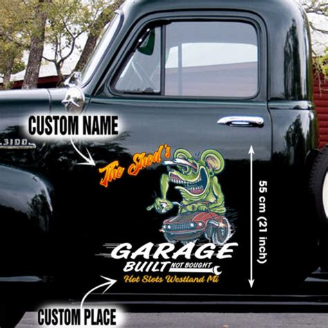 Personalized Rat Fink Outdoor Vinyl Graphic Decals For Car Side Door