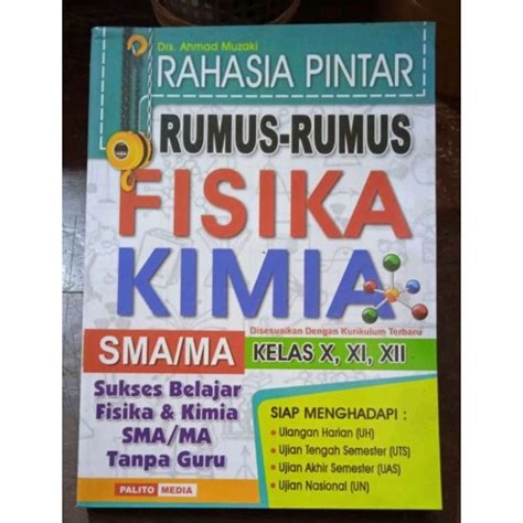 Jual Rahasia Pintar Rumus Rumus Fisika Kimia Untuk Sma Ma Kelas X Xi