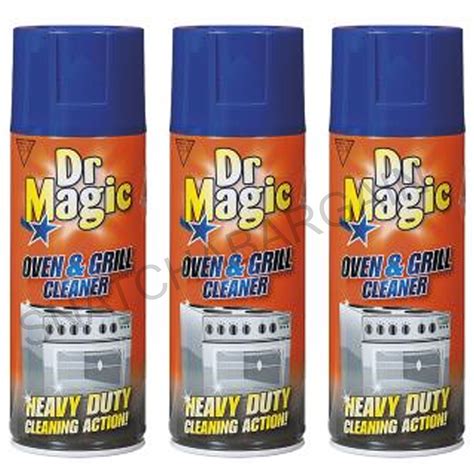 3 X Dr Magic Oven Grill And Bbq Cleaner Heavy Duty Action Cleaning Spray 390ml Ebay