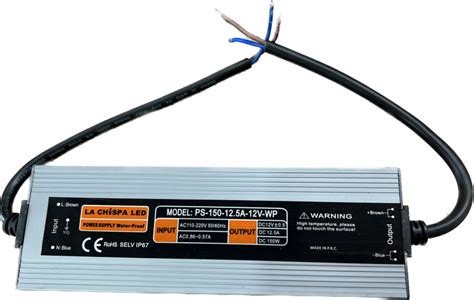 Fuente Led 12v 125a 150w Exterior Ledshopmx