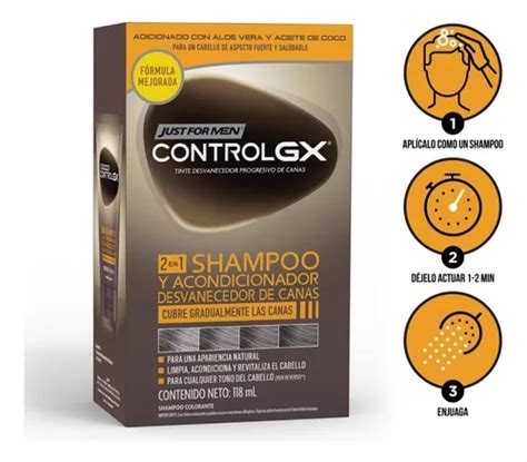 Just For Men Control Gx 2 En 1 Shampoo Y Acondicionador Mercadolibre