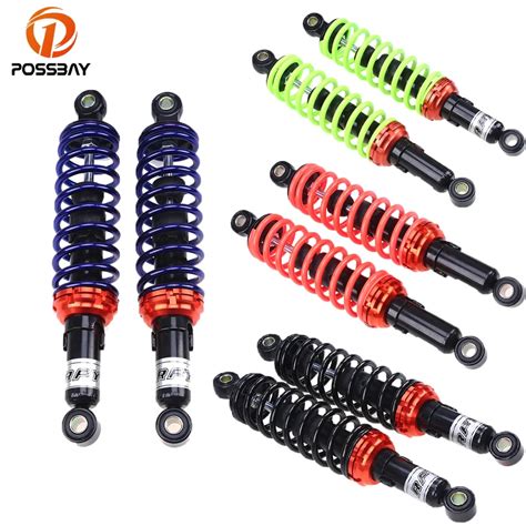 POSSBAY Red Black Orange Blue Green Motorcycle Shock Absorber Rear