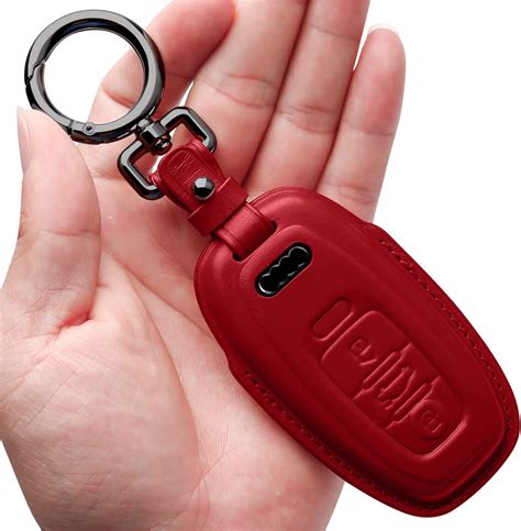 Amazon Tukellen Compatible With Audi Key Fob Cover Genuine Leather