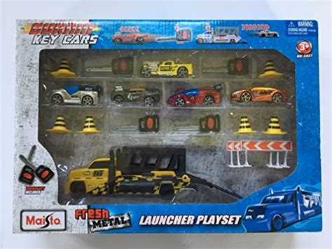 Maisto Fresh Metal Burnin Key Cars Launcher Playset Warehousesoverstock