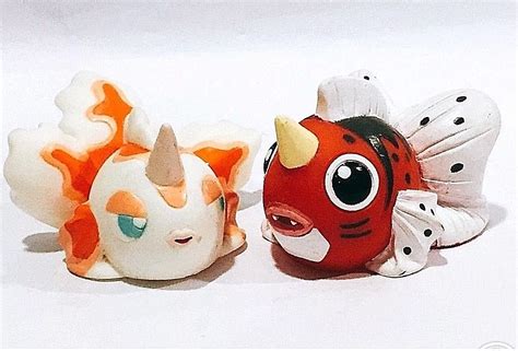 Japan Pokemon Center Goldeen Seaking Fit Plush Lot Stuffed Animals