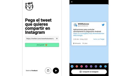 Así puedes compartir tus tweets en las Stories de Instagram