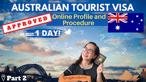 How To Apply Australian Tourist Visa Diy Part Online Profile And