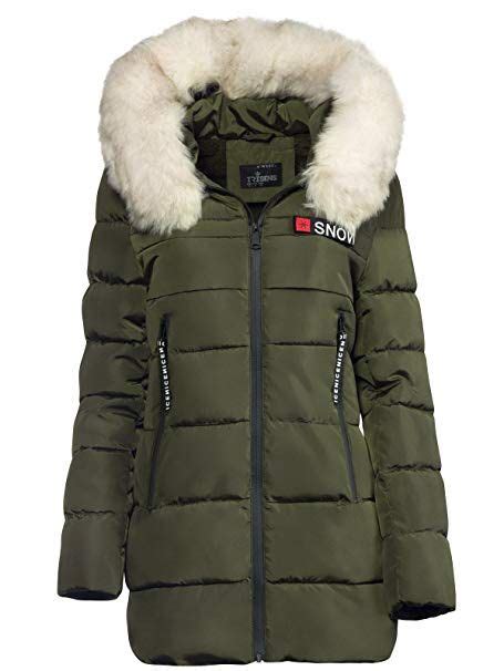 TRISENS DAMEN WINTER PARKA JACKE LAND FELL KAPUZE WARM GEFÜTTERT