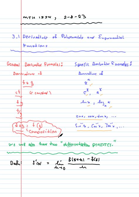 Derivatives Of Polynomials Mth 1554 3 Desivadiuls Of Polysomials And