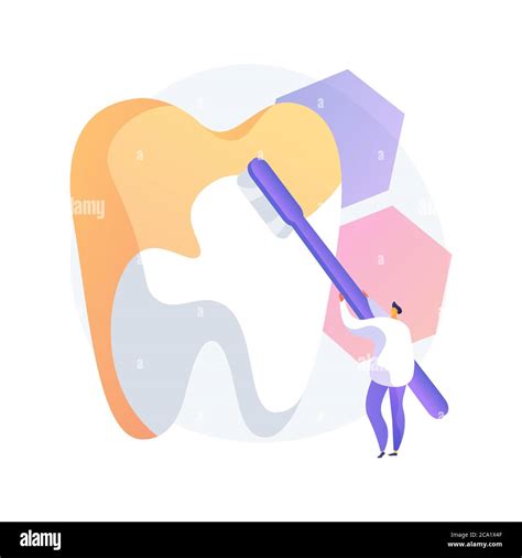 Cosmetic Dentistry Abstract Concept Vector Illustration Stock Vector