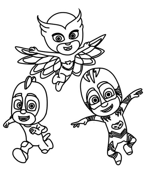 Coloriage Pyjamasques 3 Dessin Gratuit à Imprimer