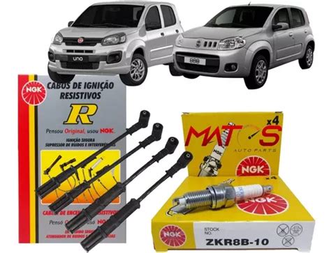 Kit Cabo E Velas Fiat Uno Way 2017 2018 1 4 Fire Evo Parcelamento Sem