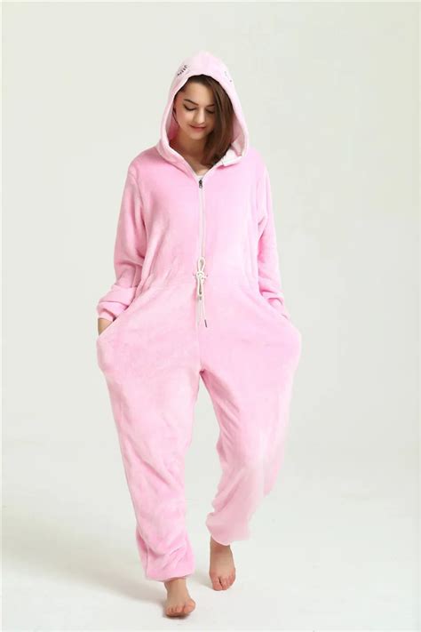 Novo Inverno Quente Pijamas Das Mulheres Flanela Onesies Sleepwear