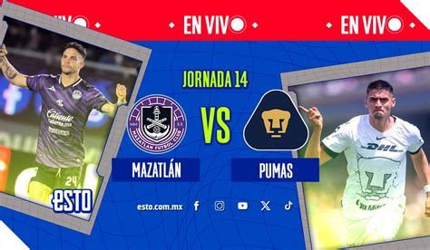 Mazatlán Vs Pumas Sigue En Vivo El Juego De La Jornada 14 De La Liga Mx Esto En Línea