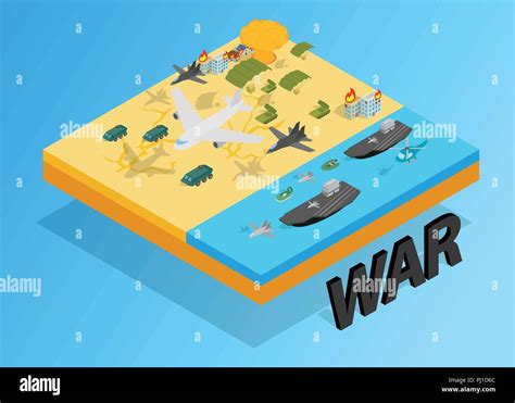 War Clip Art Isometric Style Stock Vector Image Art Alamy