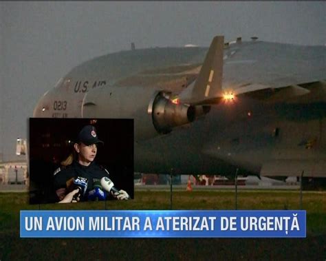 Pericol La Bordul Unui Avion Militar American Care A Aterizat De