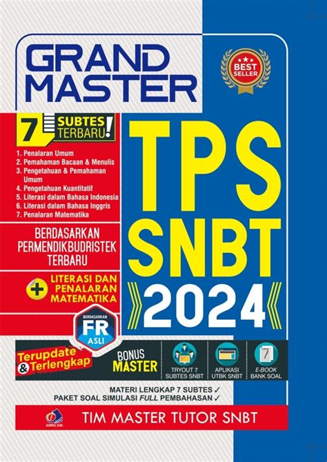 Jual Buku Grand Master Tps Snbt 2024 Karya Kompasilmu Adm Toko Buku