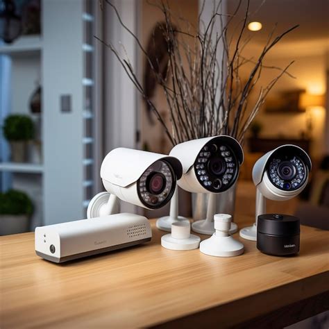 Premium Photo | Photo of a home security camera system