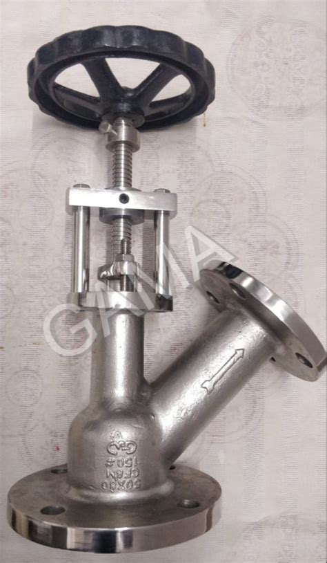 Stainless Steel Y Type Flush Bottom Valve For Pharma Industries At