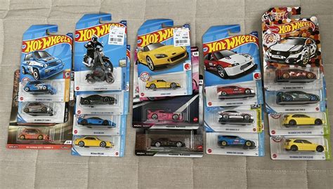 未使用に近いホットウィール Hot Wheels ホンダ シビック CR X インテグラ NSX シティターボ S スーパーカブ プレリュードの落札情報詳細 ヤフオク落札価格