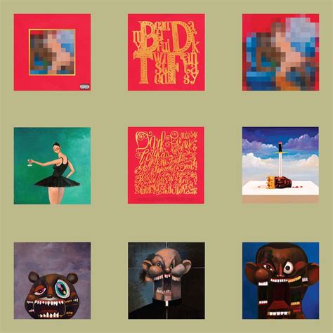 Kanye West My Beautiful Dark Twisted Fantasy Poster X George Etsy