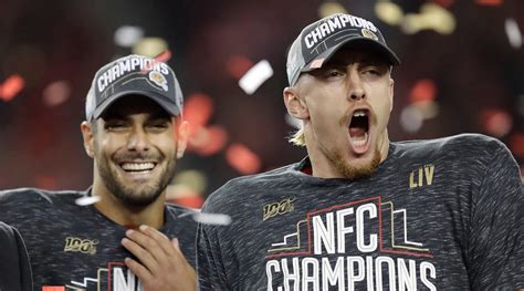 49ers TE George Kittle Wears T Shirt Showing Shirtless Jimmy Garoppolo