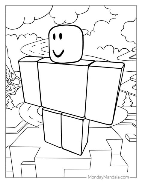 Roblox Noob Free Coloring Pages