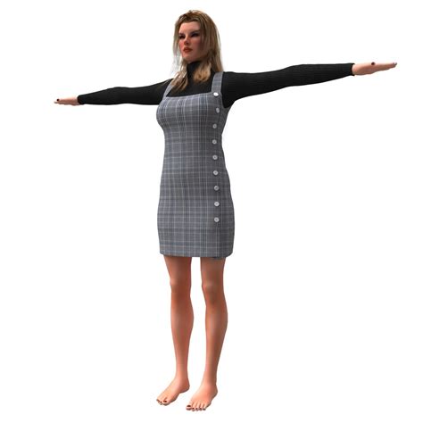 Female Clothing 3d Model Turbosquid 1654436