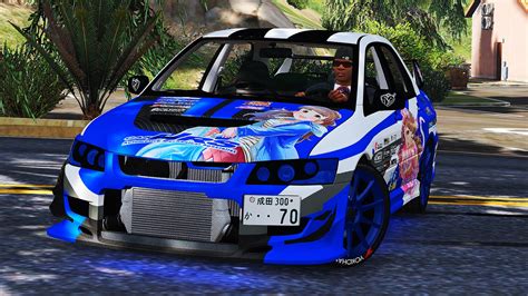 Mitsubishi Lancer Evolution Ix Mr Itasha Livery Garagehrs Evo Gta