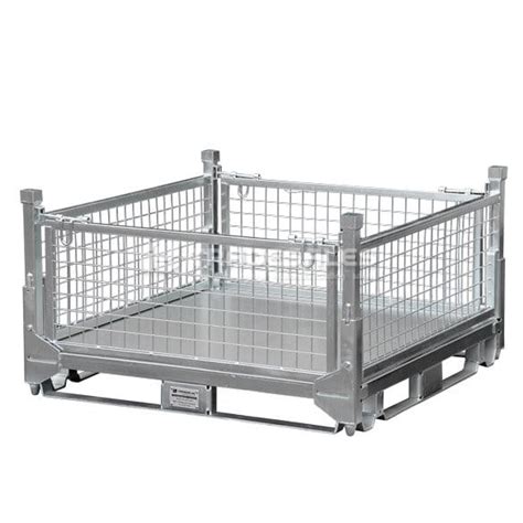 Heavy Duty Transport Cage With Fold Down Doors Half Height Tradesales