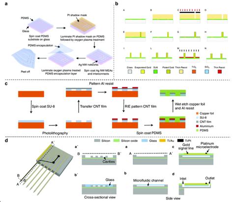 Novel MEA Fabrication Methods A Fabrication Steps For The Stretchable