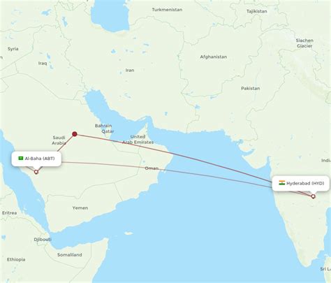 All Flight Routes From Al Baha To Hyderabad Abt To Hyd Flight Routes