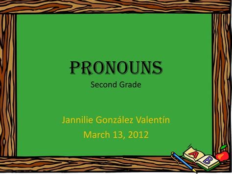 Pronouns Second Grade Ppt