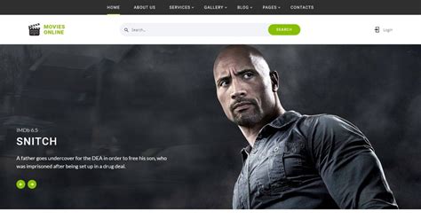 Movies Online Modello Di Sito Web HTML Multipagina