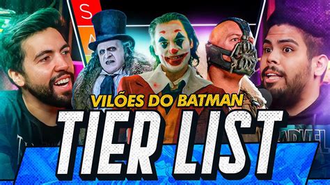 TIER LIST OS MELHORES VILÕES DO BATMAN DE TODOS OS TEMPOS THE NERDZ