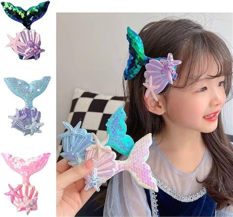 Mermaid Tail Hair Clips For Girls Fish Tail Hair Clip Mermaid Hair