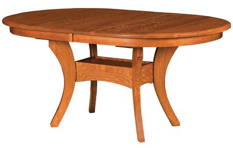 Knox County Oak Oval Dining Table Countryside Amish Furniture