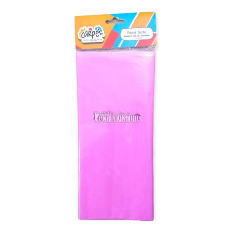 Papel Seda Carpel Liso Color Rosa Dior X Unidades Cotillonisimo