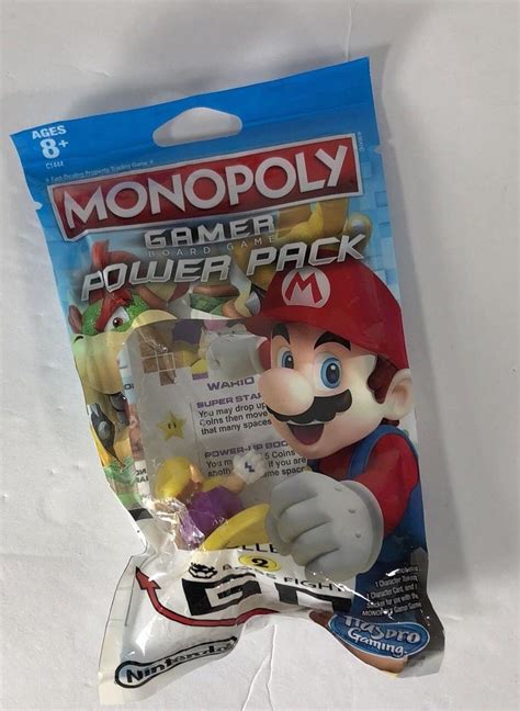 Wario Super Mario Monopoly Gamer Power Pack Game Piece Hard To Find