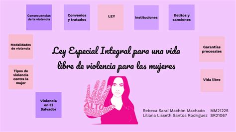 Ley Especial Integral Para Una Vida Libre De Violencia Para La Mujer By