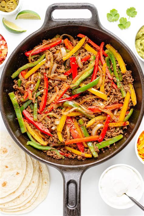 Ground Beef Fajitas Maple Mango