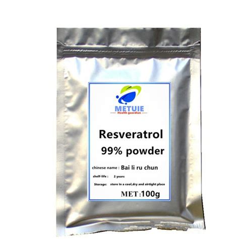 99 Resveratrol Powder Polygonum Cuspidatum Extract Skin Whitening Anti Aging Nmn Hplc 100 1000g