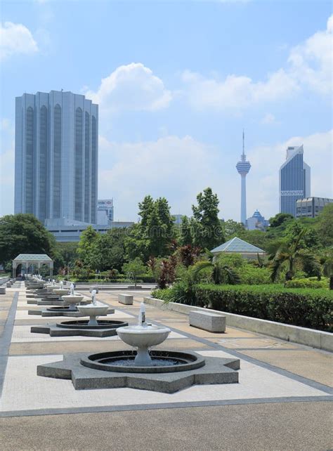 National Mosque And Kl Tower Kuala Lumpur Editorial Stock Image Image