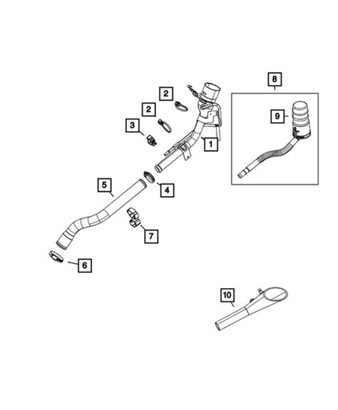 Fuel Tank Filler Tube For Ram Mopar Estore