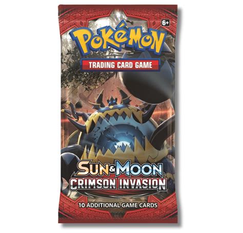 Pokemon Sun Moon Crimson Invasion Booster Pack Guzzlord Walmart