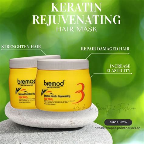 Bremod Keratin Rejuvenating Hair Mask 500ml Shopee Philippines