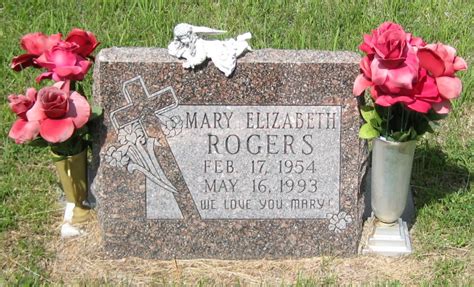 Mary Elizabeth Rogers 1954 1993 Find A Grave Memorial