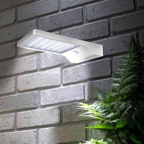 Pack Apliques De Pared Solares Led Exterior Con Sensor De Movimiento